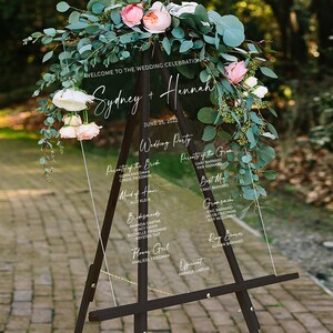 wedding program, wedding ceremony program, acrylic wedding sign, wedding signage, acrylic sign, ceremony program, wedding signs custom decor