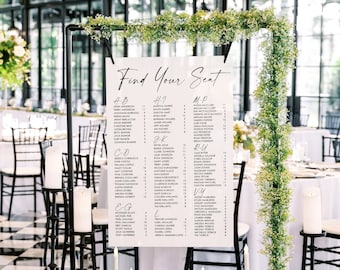 Letrero con plano de asientos para bodas, tableros de acrílico para acompañantes, tablero de asientos, letreros de acrílico para bodas, plano de asientos de decoración de bodas moderna de Lucite CHT000-cp