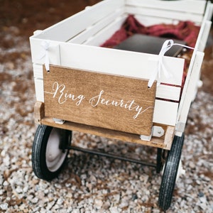 Ring Security Sign, Ring Bearer Sign, Here comes the Bride Sign, Wooden Wedding Signs, Wood wedding decor, wedding decorations, aisle sign