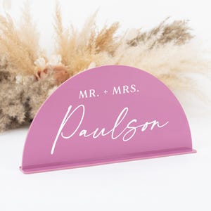 Mr Mrs wedding sign, acrylic head table sign, modern wedding sign, arch wedding sign, mr mrs shower sign, engagement present, mirror MRS001