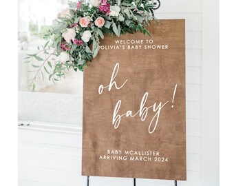 Welcome Sign, Baby Shower Welcome Sign, Baby Shower Sign, Baby Shower Welcome Sign, Party Sign, Wood Wedding Signs, Shower Sign, SHR014