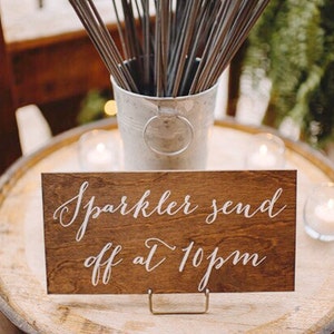 Sparkler send off sign, sparkler sendoff sign, wedding sparkler sign, wood sparkler sign, wood wedding signs, wedding signs, wood -c