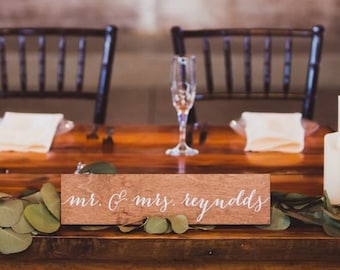 Name Sign, Family name sign, Mr and Mrs Signs, Mr and Mrs, Mr Mrs Table Sign, Last name sign, Wooden Wedding Signs, Mr Mrs signs -c