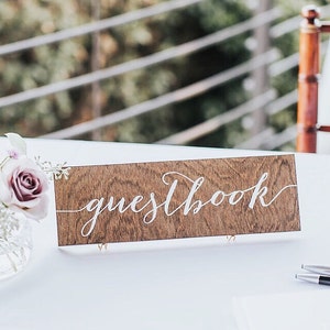 Guestbook Sign, Guest Book Sign, Wedding Guestbook sign, wood guestbook,  Please sign our guestbook, Wooden Wedding Signs - Wood -nc