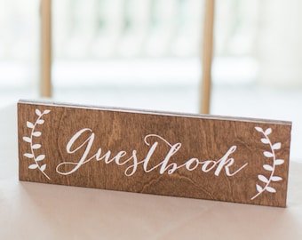 Guestbook Sign, Guest Book Sign, Wedding Guestbook sign, wood guestbook,  Please sign our guestbook, Wooden Wedding Signs - Wood -nc