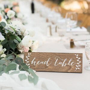 Head table Sign, sweetheart table Sign, Wedding table sign, wood reserved sign,  wood head table sign, Wooden Wedding Signs, Wood -nc