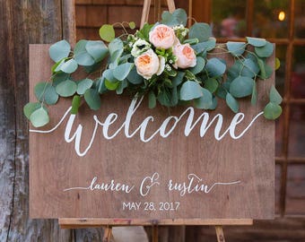 Wedding Welcome Sign, Welcome sign, Wedding Wood Welcome Sign, Wedding sign, Wood Wedding Sign, Wooden Wedding Sign, Wood, Rustic Wed ww1 -c