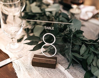 Table numbers, wedding table numbers, acrylic table number, lucite table numbers, wedding signs, acrylic wedding signs, lucite NUM000-nc