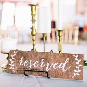 Reserved Sign, Wedding Reserved Sign, Reserved Wedding Sign, Reserved Chair Sign, Reserved Table Sign, Wooden Wedding Signs, Wedding Sign-nc