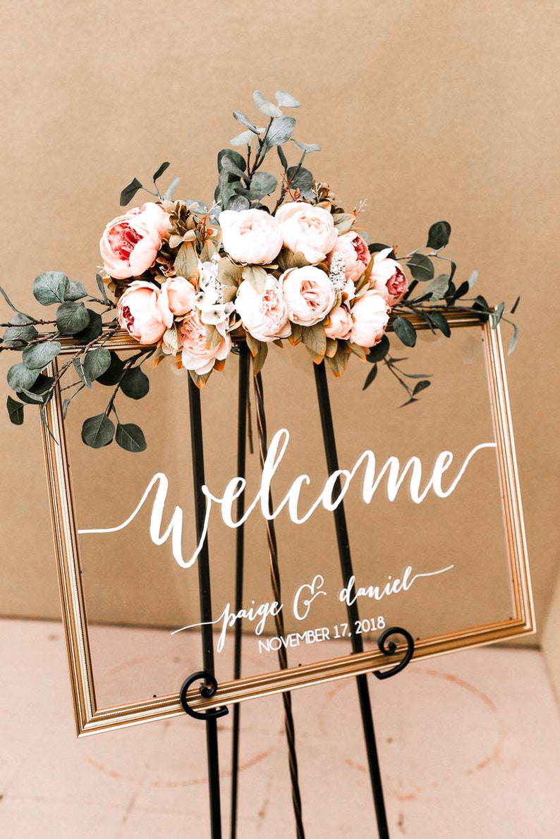 Wedding Welcome Sign Wedding Signs Acrylic Wedding Sign Lucite Wedding Sign Wedding Signs Acrylic Acrylic Wedding Signs WEL000-c image 6