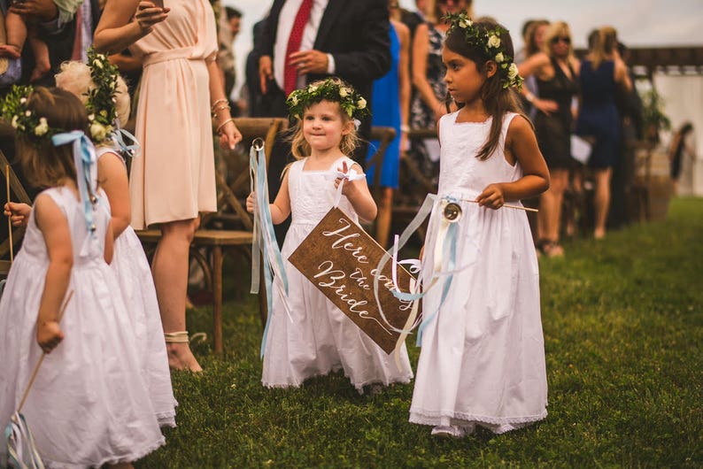 Here comes the Bride Sign, Ringer Bearer, Flower Girl Don't worry ladies, i'm still single Wooden Wedding Signs Wood HCB001 image 7