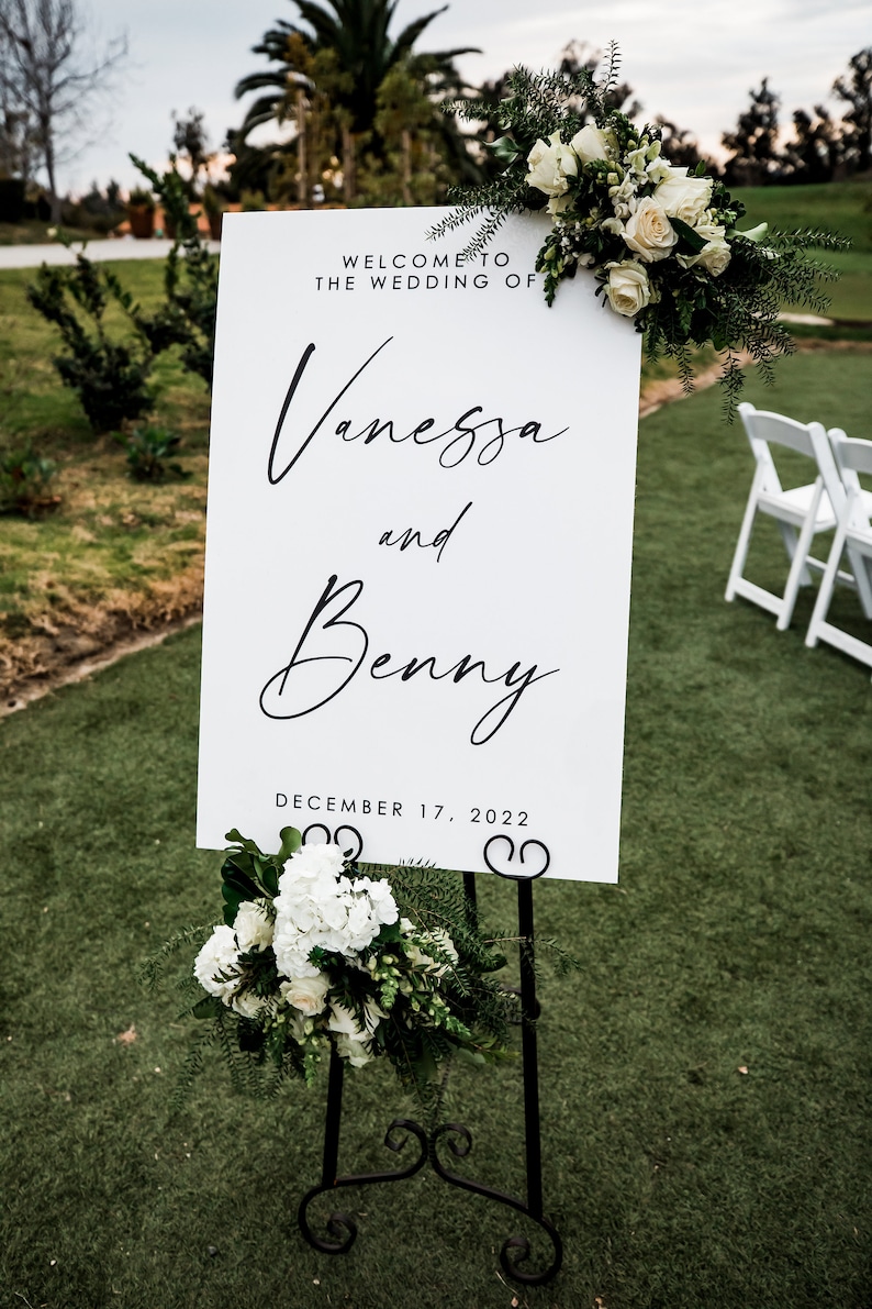 Wedding Welcome Sign Acrylic