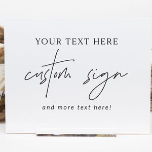 Custom acrylic tabletop sign, Custom lucite sign, wedding sign, custom acrylic wedding sign, Acrylic sign personalized- CUS001