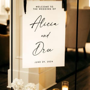 Wedding Welcome Sign Acrylic