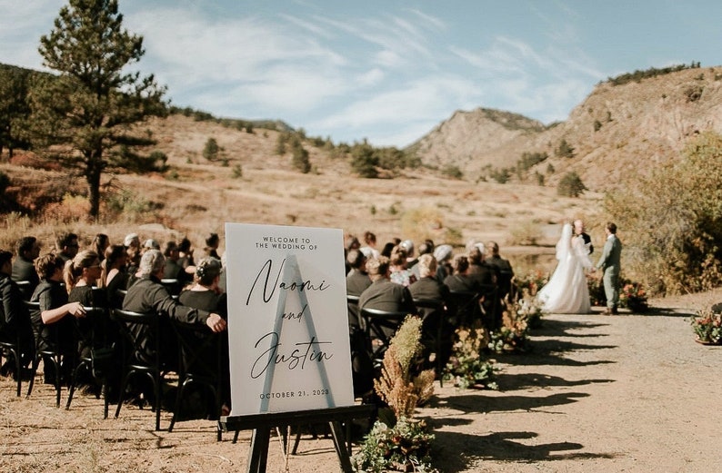 Wedding Welcome Sign Acrylic