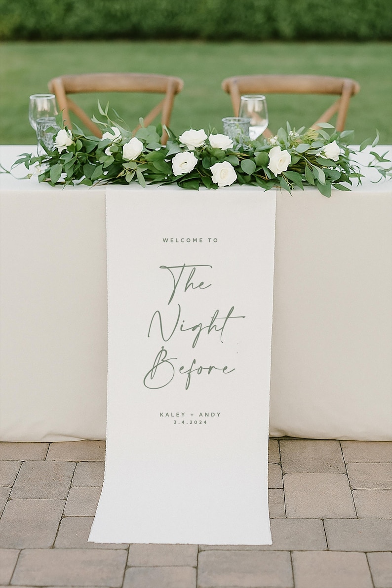 Fabric Wedding Sign