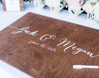 Wedding Guestbook Sign, Wood guestbook, wooden guestbook, guestbook alternative, wedding guest book, Wooden Wedding Signs, Wood -c