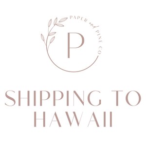 Shipping to Hawaii -nc