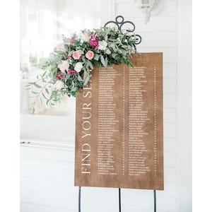 Seating chart sign, table seating chart, wood wedding sign, wedding signs, wooden wedding signage, custom wood sign, rustic chart CHT0XX