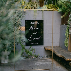 Wedding Welcome Sign Acrylic