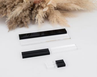 Acrylic Stands, stands for acrylic signs, acrylic sign stand, lucite sign stand, sign holder, place card holder, table number stand -s