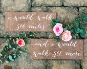 Mr and Mrs Signs, Mr and Mrs Chair Signs, Mr and Mrs, I would walk 500 miles sign, Wooden Wedding Signs, Mr Mrs signs, Mr Mrs chair -nc