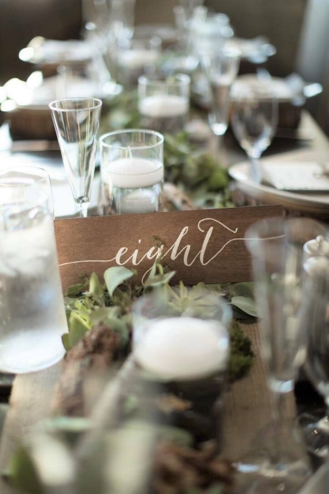 Table Numbers for Wedding Custom Wedding Wood Table Numbers Etsy