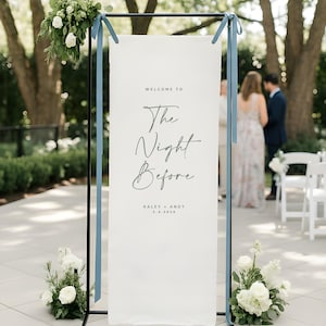 Fabric Wedding Sign