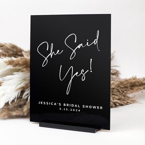 Bridal Shower Sign, bridal shower decorations, acrylic wedding shower sign, welcome sign, wedding signage, bridal shower ideas SHR018