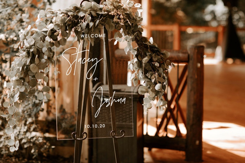 Acrylic Wedding Sign Modern Wedding Sign Wedding Signs Acrylic Wedding -c Lucite Wedding Sign Acrylic Wedding Welcome Sign