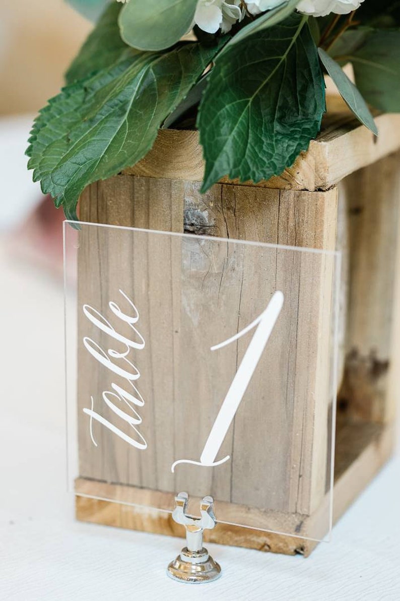 Table Numbers Wedding Table Numbers Acrylic Table Numbers Etsy