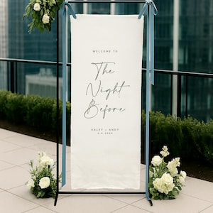 Fabric Wedding Sign