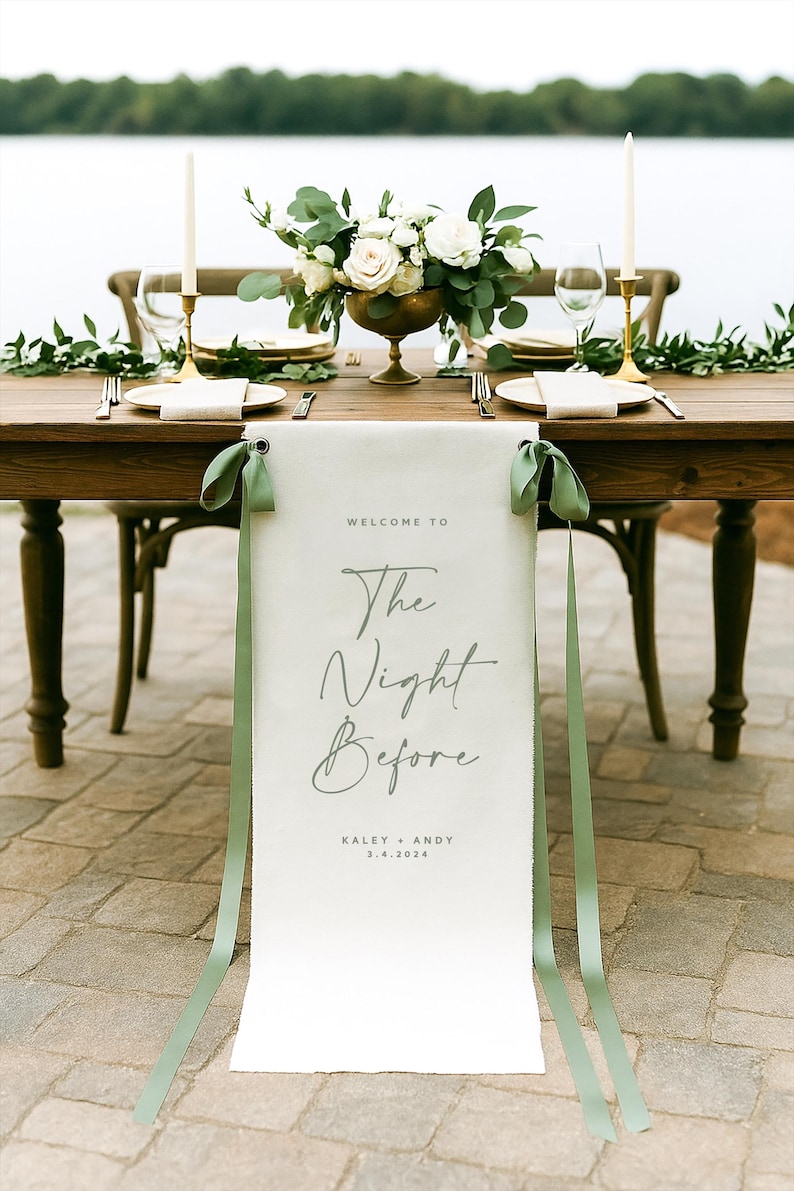 Fabric Wedding Sign