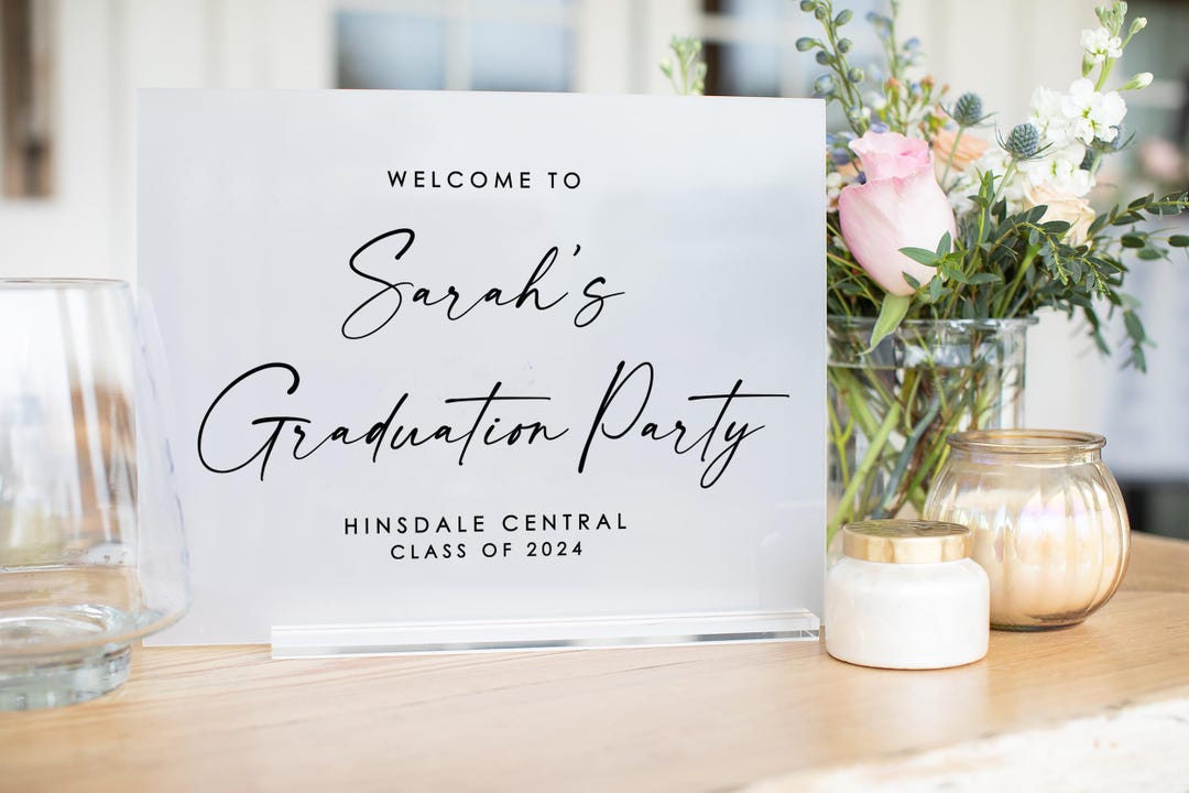 Graduation Sign, Acrylic Graduation Sign, Graduation Signs, Graduation ...