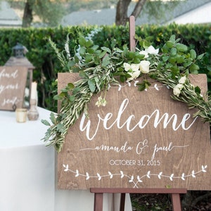 Wedding Welcome Sign, Welcome sign, Wedding Wood Welcome Sign, Wedding sign, Wood Wedding Sign, Wooden Wedding Sign, Wood, Rustic Wedding -c