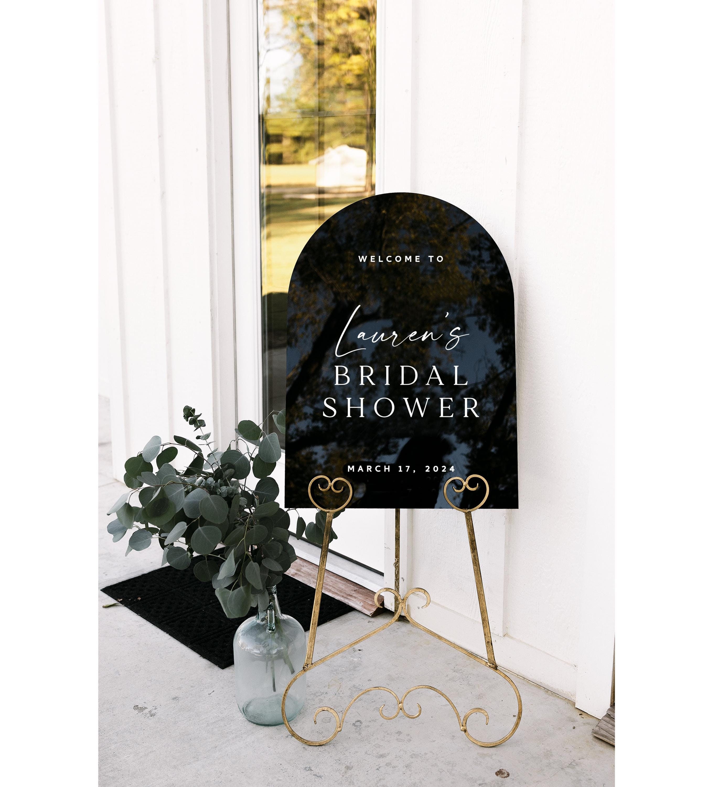 2705 Sign Bridal Shower Sign, Arch Bridal Shower Decorations, Acrylic Wedding ...