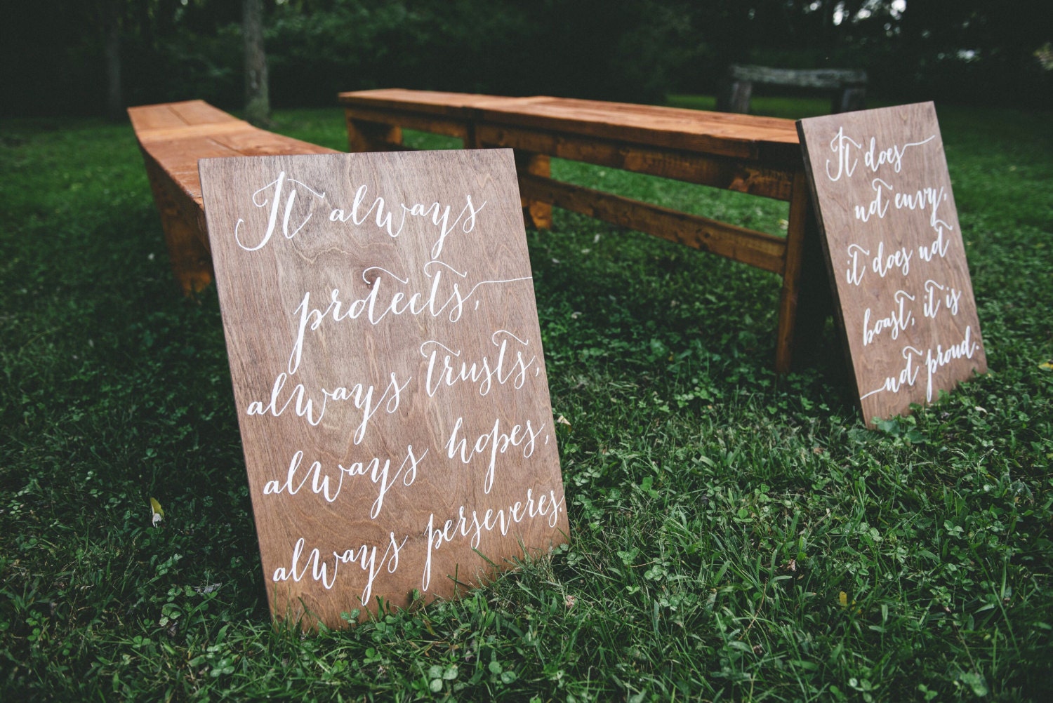 Corinthians Aisle Sign Wooden Wedding Signs Wood Wedding ...