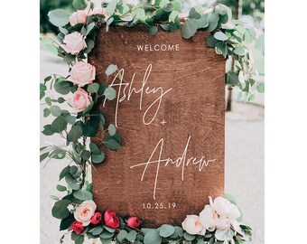 Wedding Welcome Sign, Welcome sign, Wedding Wood Welcome Sign, Wedding sign, Wood Wedding Sign, Wooden Wedding Sign, Wood, Rustic WEL009-c