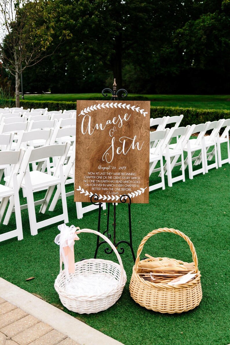 Wedding Welcome Sign Quote Sign Wooden Wedding Signs | Etsy