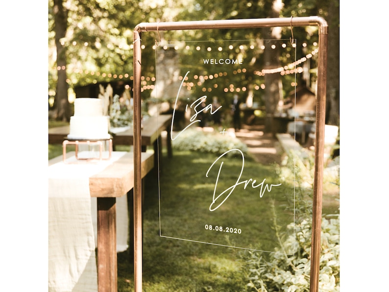 Acrylic Wedding Sign Modern Wedding Sign Wedding Signs Acrylic Wedding -c Lucite Wedding Sign Acrylic Wedding Welcome Sign