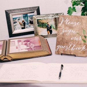 Guestbook Sign, Guest Book Sign, Wedding Guestbook sign, wood guestbook,  Please sign our guestbook, Wooden Wedding Signs - Wood -nc