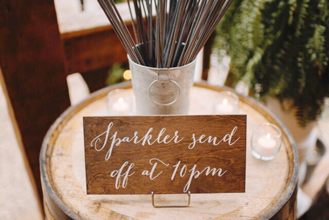 Sparkler Send off Sign, Sparkler Sendoff Sign, Wedding Sparkler Sign ...