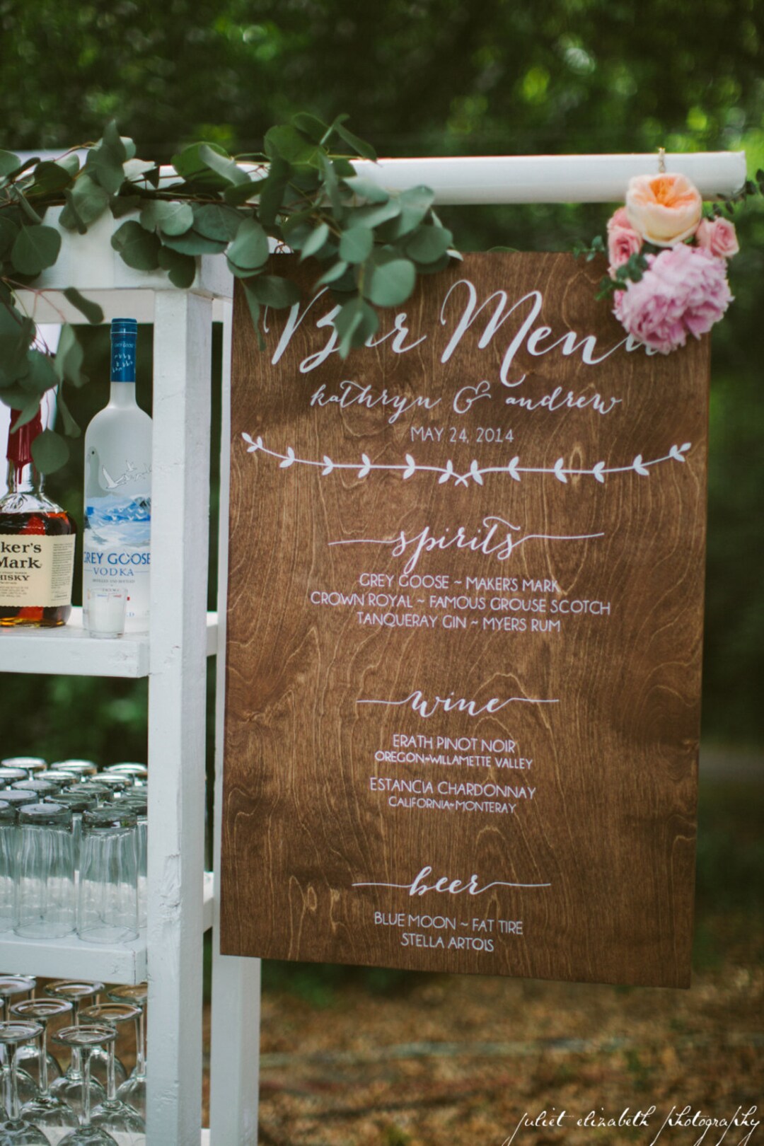 Bar Menu Sign, Wedding Bar Menu, Wedding Menu Sign, Bar Menu Wedding ...