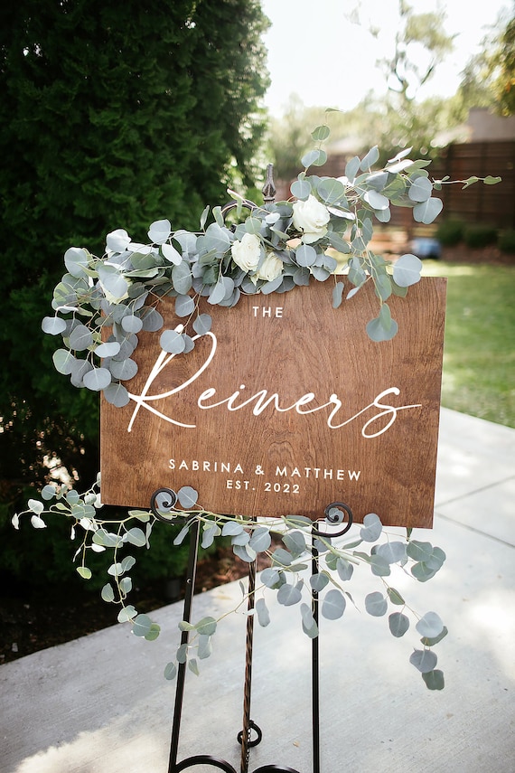Wedding Welcome Sign, Last Name, Welcome sign, Wedding Wood Welcome Sign, Wedding sign, Wood Wedding Sign, Wooden Wedding Sign Modern WEL013