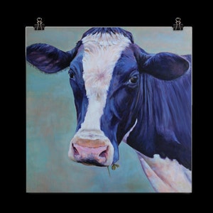 18x18&quot; Poster, Holstein print, Cow print