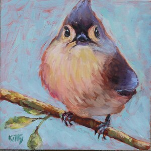 Tufted Titmouse, Bird Art, Titmouse Painting