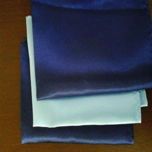 Something Blue Wedding Handkerchief Light Blue image 2