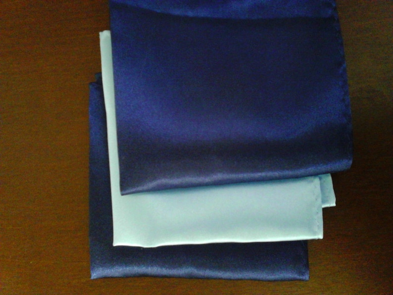 Something Blue Wedding Handkerchief Light Blue image 2
