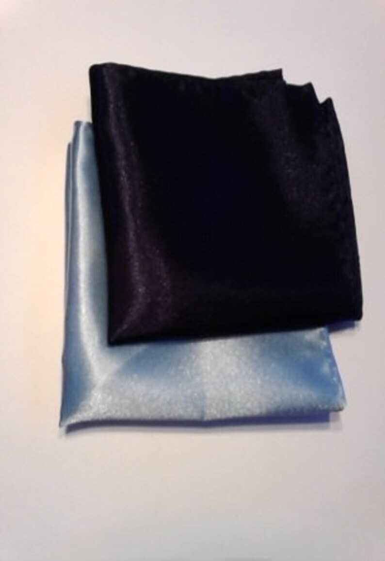 Something Blue Wedding Handkerchief Light Blue image 3