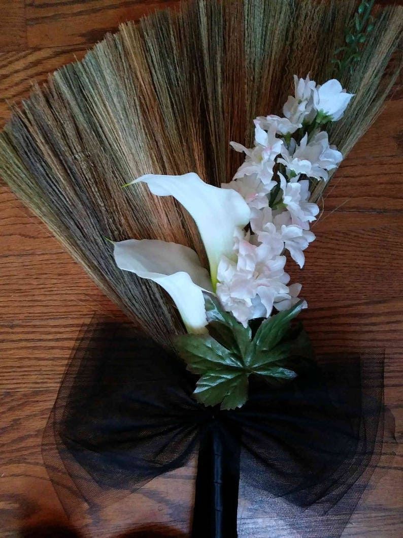 Black and White Wedding Broom Jumping Broom African American Etsy
